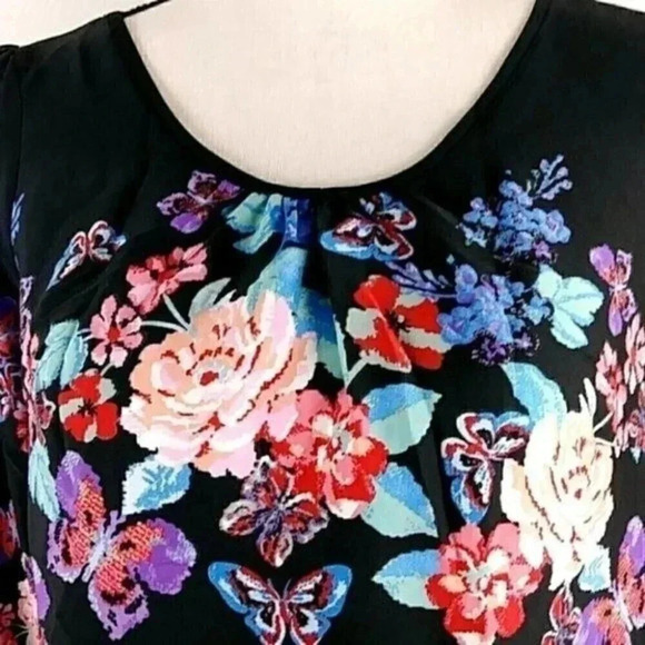 ASOS Butterfly Floral Top By Uttam Boutique - Picture 7 of 12